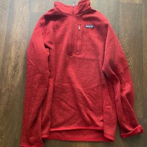 Red Patagonia 1/4 Zip Fleece